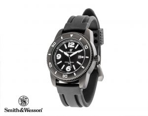 Męski Zegarek Taktyczny Smith&Wesson S&W (USA) PARATROOPER BLACK (motyw Służby Specjalne).