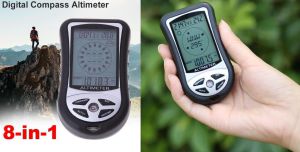 ALTIMETR: Wysokościomierz + Prognoza Pogody + Barometr + Kompas + Termometr + Zegar + Podświetlenie.