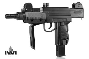 Wiatrówka - Pistolet Maszynowy AWI MINI UZI Umarex na Śruty BB 4,46mm (napęd Co2) + Składana Kolba.