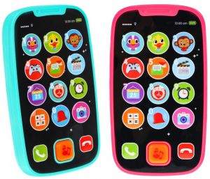 Zabawka - Edukacyjny Interaktywny Telefon SmartPhone (do wyboru niebieski i różowy).
