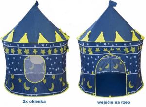 Zamek / Namiot Dla Dzieci - Niebieski (granatowy) + Pokrowiec Torba.