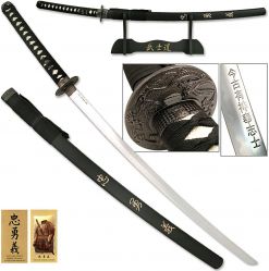 Długi Miecz Samurajski / Katana BATLLE KANJI (Last Samurai / Ostatni Samuraj) + Drewniana Pochwa.