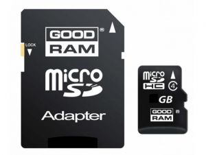 Mikro Karta Pamięci Zapisu Flash SD/HC 8GB (10 classe) + Adapter SD.