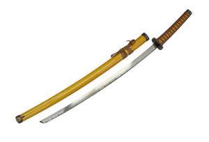Miecz Samurajski / Katana SAMURAI Gold + Lakierowana Pochwa.