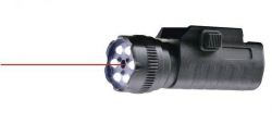 Celownik Laserowy (do wiatrówek, ASG, RAM...) Umarex Walther FLR650 Weaver 22mm + Latarka 6x LED.
