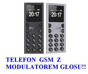 Szpiegowski/Bezpieczny Telefon GSM z Modulatorem/Zmieniaczem Głosu + Nagrywanie Rozmów Tel...