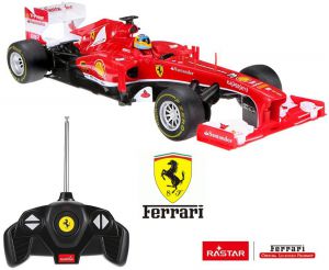 Zdalnie Sterowany Bolid Ferrari F1 Firmy RASTAR (1:18) + Bezprzewodowy Pilot, Licencjonowany.
