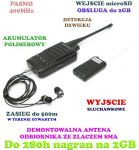 Pluskwa do Budynków, Aut... + Cyfrowy Nagrywający Odbiornik do 500m. + VOX + Słuchawki + Pamięć 2GB. Pluskwa do Budynków, Aut... + Cyfrowy Nagrywający Odbiornik do 500m. + VOX + Słuchawki + Pamięć 2GB.