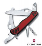 Duży Oryginalny Szwajcarski Myśliwski Scyzoryk Victorinox One-Hand Dual Pro (10-funkcyjny).