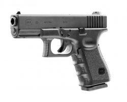 Licencjonowany Pistolet Wiatrówka GLOCK 19 (firmy Umarex) na Śruty BB 4,46mm (napęd Co2).