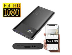 POWER BANK - Mikro Kamera WiFi 10+ FHD na Żywo Dz.-Nocna (cały świat) Ukryta w PowerBanku + Zapis.