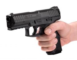 Heckler&Koch ASG GBB VP9 UMAREX na Kule Plastikowe, Gumowe, Kompozytowe, Aluminiowe 6mm (napęd Co2).