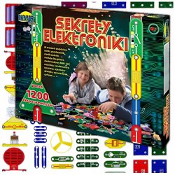 SEKRETY ELEKTRONIKI, 1288 Eksperymentów i Doświadczeń, Zestaw Edukacyjny, Mały Elektronik, Dromader.