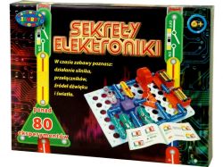 MAŁE SEKRETY ELEKTRONIKI - PONAD 80 EKSPERYMENTÓW i KOMBINACJI, ZESTAW EDUKACYJNY, MAŁY ELEKTRONIK.