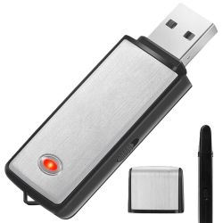 Mobilny Mikro Dyktafon, Rejestrator Dźwięku, Podsłuch Ukryty w Pendrive 8GB (pojemność 120h).