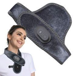 Opaska Masażer na Ból Karku Szyji Rozgrzewająca Masująca na USB Lekka.