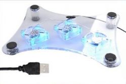 Chłodząca Podkładka Podstawka Pod Laptopa (max 17), Komputer, Podświetlana, Pod USB.