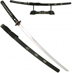 Duży Miecz Samurajski Katana MAGNUM Black LAST SAMURAJ + Drewniana Zdobiona Pochwa.