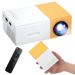 Przenośny Rzutnik Obrazu Projektor Multimedialny TV FULL HD, Kompaktowy, USB HDMI + Pilot.