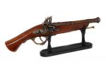 Francuski pistolet skałkowy z XIX w. + zapalniczka