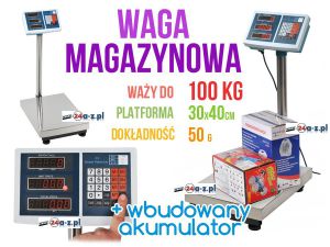 Elektroniczna Kalkulacyjna Waga Magazynowa do 100kg.