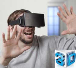 Wirtualne Okulary 3D / Google VR na Głowę (do smarttfona, tabletu..) + Pilot.