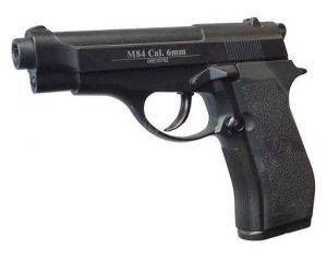 Beretta M84 ASG FULL METAL, na Kule Platikowe/Gumowe/Kompozytowe/Aluminiowe 6mm (napęd CO2/12g.).
