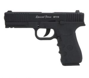 Wiatrówka - Replika Pistoletu Glock 19 Blow-Back, na Śruty BB/BBs 4,46mm/Co2.