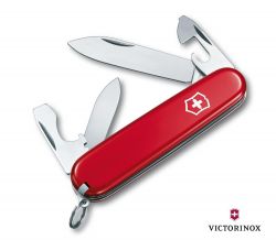Scyzoryk Victorinox Recruit RED (10-funkcyjny) - Szwajcarski.